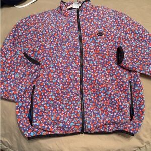 Nike Colorful Polka Dot Fleece Jacket